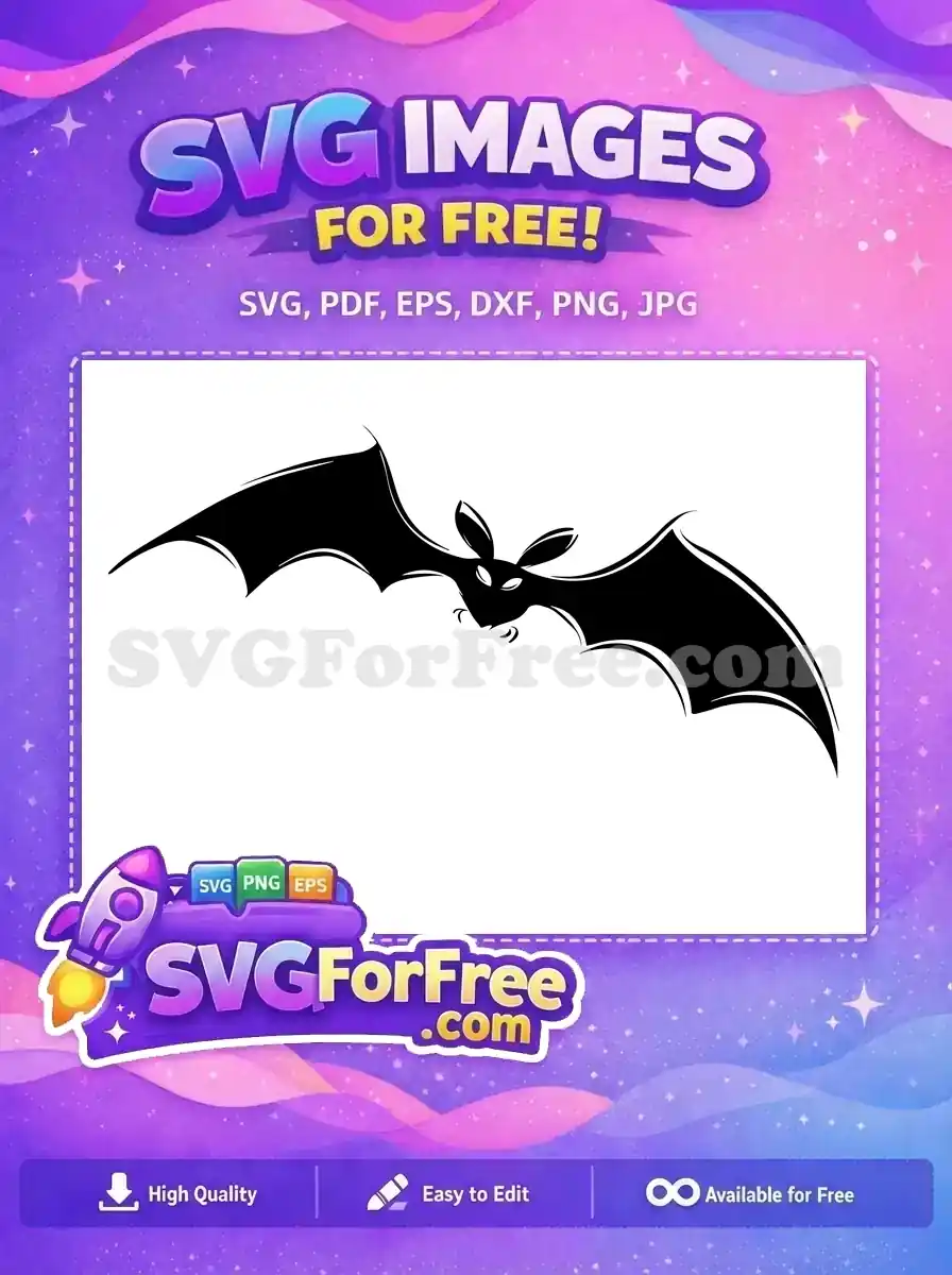 Free Pointy Wings Free Cartoon Bat The Nightmare Before Christmas Free SVG