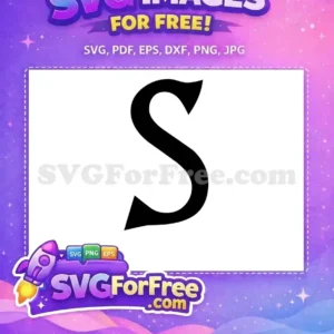 Free Black Letter S Free Nightmare Before Christmas Free SVG Free Black Letter S Free Nightmare Before Christmas Free SVG