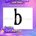 Free Lowercase Letter B Free Nightmare Before Christmas Free SVG - Instant Download