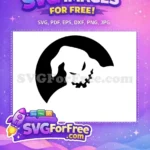 Free Oogie Boogie Silhouette Free Black Background The Nightmare Before Christmas Free SVG - Instant Download