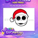 Free Santa Hat Free Jack Skellington The Nightmare Before Christmas Free SVG 2 - Instant Download