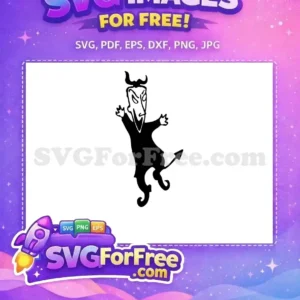Free Black Devil Free Pointed Tail Nightmare Before Christmas Free SVG
