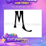 Free Initial M Free Monogram The Nightmare Before Christmas Free SVG - Instant Download