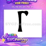 Free Letter R Initial Free Spooky Nightmare Free SVG - Instant Download