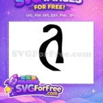 Free Letter A Free Gothic Initial The Nightmare Free SVG - Instant Download