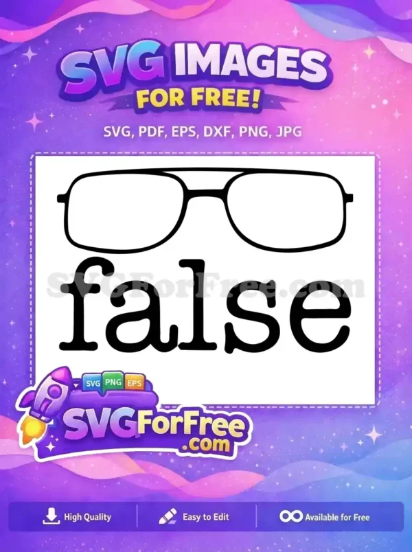 Free Dwight Schrute Glasses Free False Statement The Office Free SVG 1
