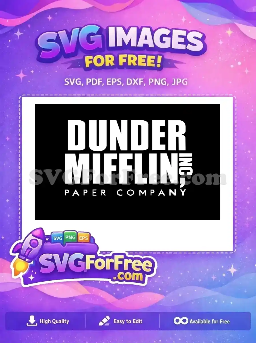 Free Dunder Mifflin Free Paper Company The Office Free SVG 1