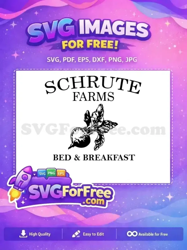 Free Dark Beet Free Bed and Breakfast The Office Free SVG Free Dark Beet Free Bed and Breakfast The Office Free SVG