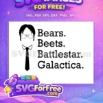 Free Dwight Schrute Free Bears Beets Battlestar Galactica Free SVG 2 - Instant Download