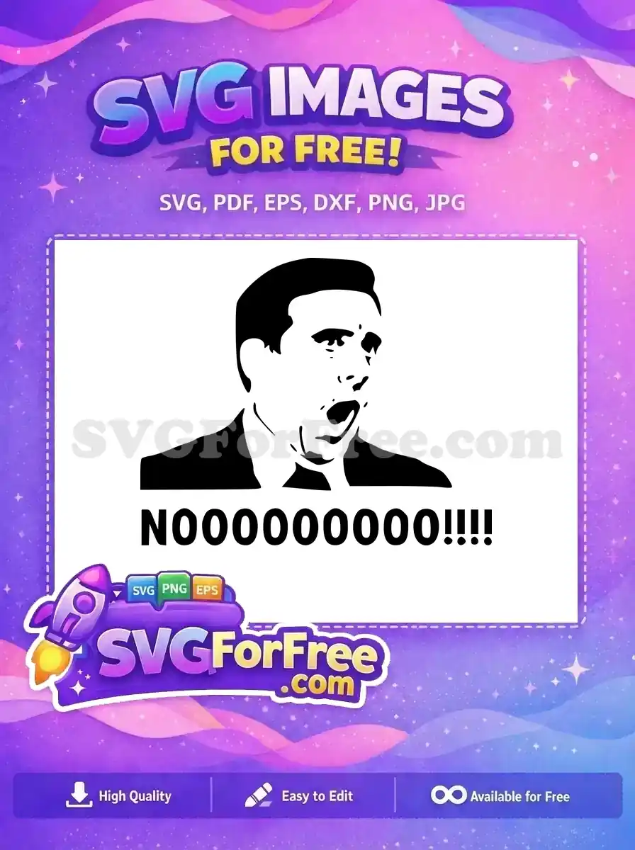 Free Shocked Expression Free Michael Scott The Office Free SVG