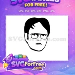 Free Minimalist Silhouette Free The Office TV Show Free SVG 2 - Instant Download