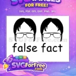 Free Minimalist Dwight Schrute Free Expression The Office Free SVG - Instant Download