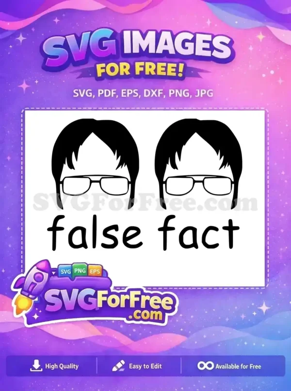 Free Minimalist Dwight Schrute Free Expression The Office Free SVG