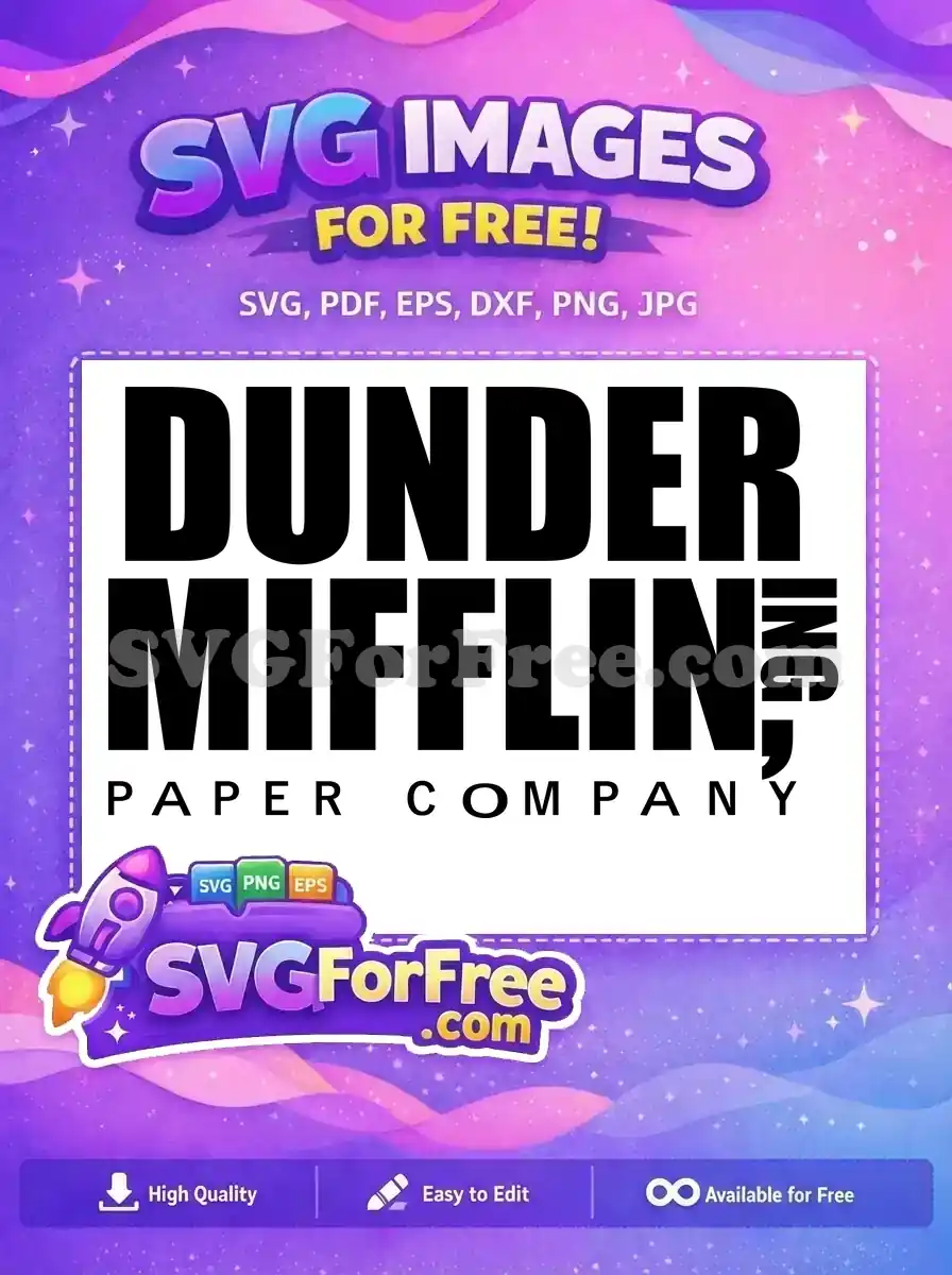 Free Dunder Mifflin Free Paper Company The Office Free SVG 2