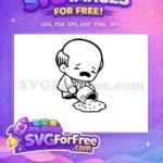 Free Crying Michael Scott Free Spilled Chili The Office Free SVG - Instant Download
