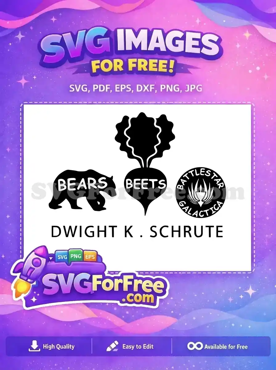 Free Minimalist Silhouette Free Dwight Schrute The Office Free SVG 2