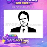 Free Dwight Schrute Glasses Free Serious Look The Office Free SVG - Instant Download