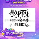 Free Patriotic Star Free 4th July Quotes Free SVG - Instant Download