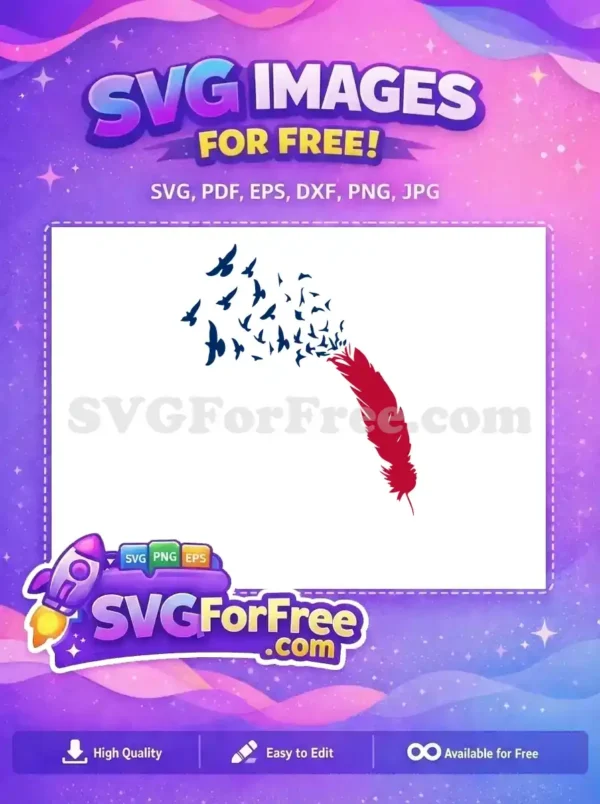 Free Patriotic Birds Free Feather 4th of July Free SVG