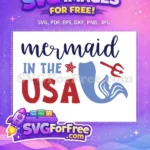 Free Mermaid Starfish Free Fourth July Quotes Free SVG - Instant Download