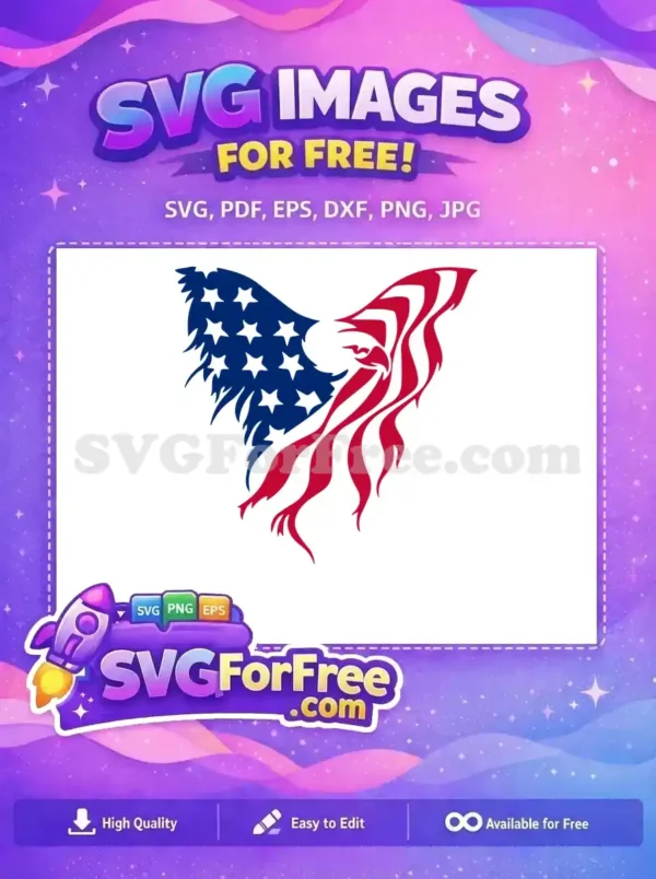 Free American Flag Eagle Free 4th of July Free SVG