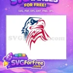 Free Patriotic Eagle Free July Quotes Free SVG - Instant Download