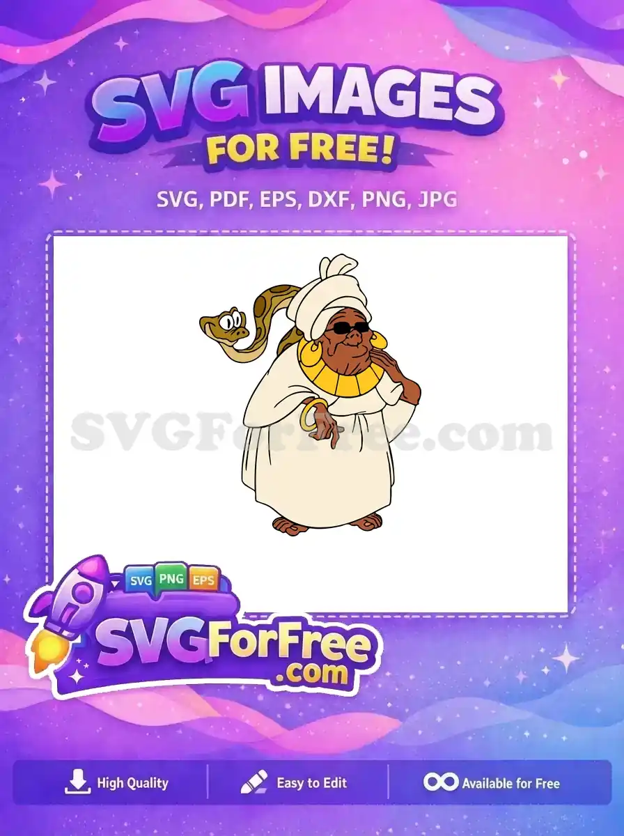 Free Mama Odie Sunglasses Free Juju Snake Tiana Free SVG