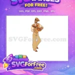 Free Prince Naveen Smiling Free Playing Guitar Princess Free SVG - Instant Download