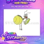 Free Bug Eyed Free Caterpillar Eating Princess Tiana Free SVG - Instant Download