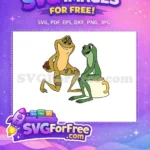 Free Proposal Scene Free Frog Sitting Tiana Free SVG - Instant Download