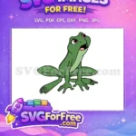 Free Wide Eyes Free Green Frog Tiana Free SVG - Instant Download
