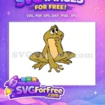 Free Pensive Frog Free Brown Eyes Princess Free SVG - Instant Download
