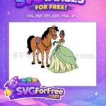 Free Princess Tiana Horse Free Carrots Scene Movie Free SVG - Instant Download