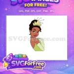 Free Smiling Tiana Free Green Dress Princess And Frog Free SVG 3 - Instant Download