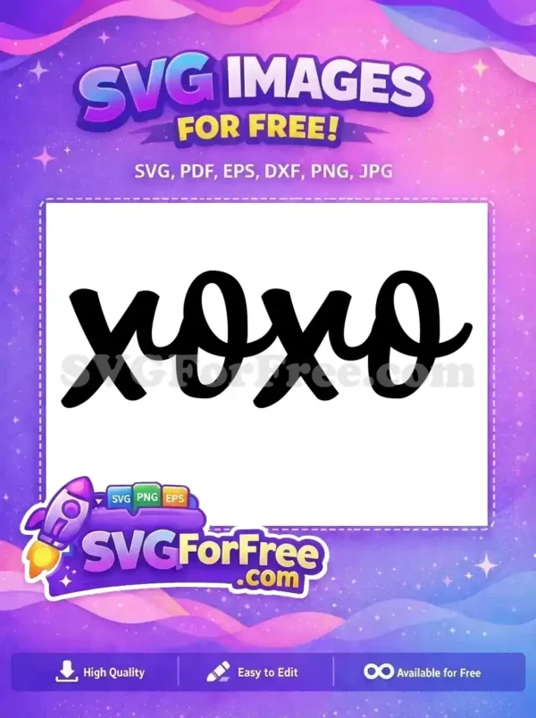 Free Hugs and Kisses Free XO Letters Tic Tac Toe Free SVG