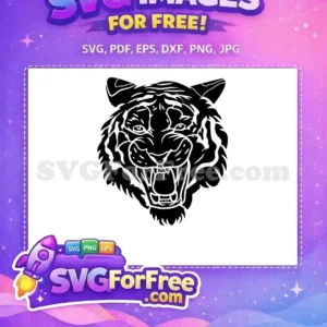 Free Black Roaring Tiger Free Angry Expression Movie Free SVG Free Black Roaring Tiger Free Angry Expression Movie Free SVG