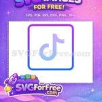 Free Icon Gradient Free Border TikTok Free SVG - Instant Download