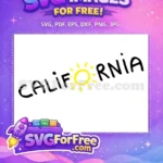 Free Sunshine Lettering Free California Text TikTok Free SVG - Instant Download