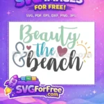 Free Beach Beauty Free Heart Accents Summer Free SVG - Instant Download
