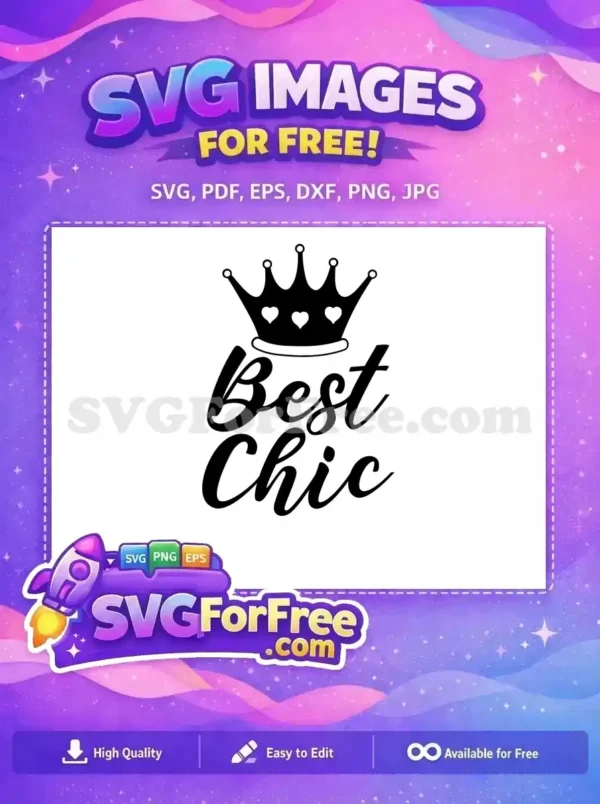 Free Heart Crown Free Best Chic TikTok Free SVG