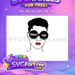 Free Friday Vibe Free Round Glasses TikTok Free SVG - Instant Download