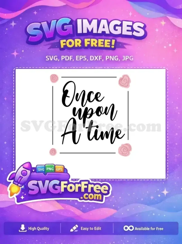 Free Pink Rose Frame Free Once Upon A Time TikTok Free SVG