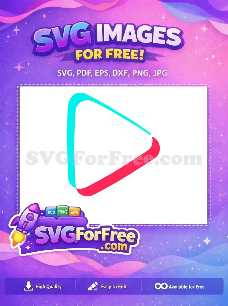 Free Cyan Detail Free Pink Detail TikTok Free SVG 1