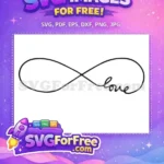 Free Infinity Symbol Free Love Script TikTok Free SVG - Instant Download