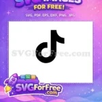 Free Black Musical Note Free Social Media TikTok Free SVG - Instant Download