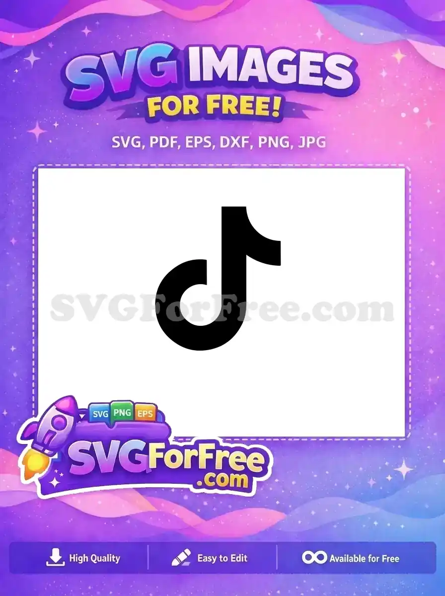 Free Black Musical Note Free Social Media TikTok Free SVG