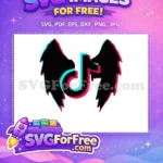 Free TikTok Wings Free Glitch Effect TikTok Free SVG - Instant Download