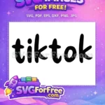 Free Bold Font Free Black Letters TikTok Free SVG - Instant Download