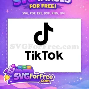Free Black TikTok Logo Free Social Media App Free SVG