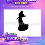 Free Elegant Hair Free Graceful Pose Aurora Princess Free SVG - Instant Download
